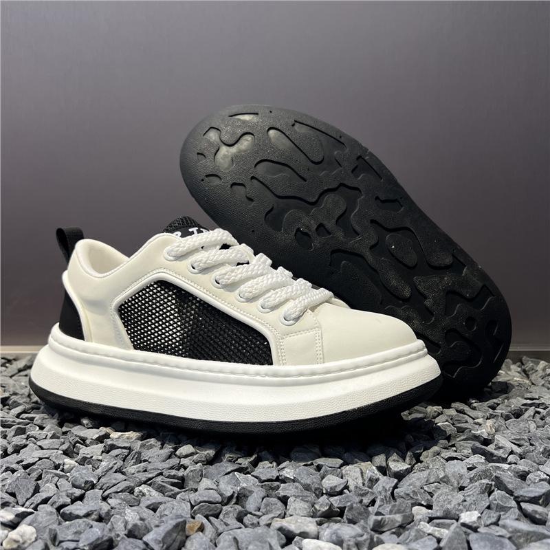 European new summer breathable mesh casual board shoes lightweight platform bread shoes bjd