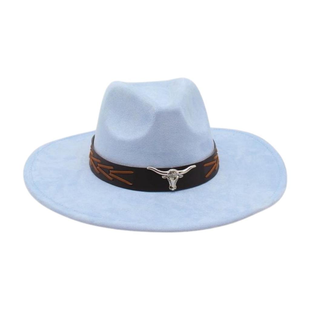 Grassland Ethnic Style Dance Sunscreen Travel Shooting Big Eaves Hat Men'S And Women'S High-End Flat-Brimmed Top Hat