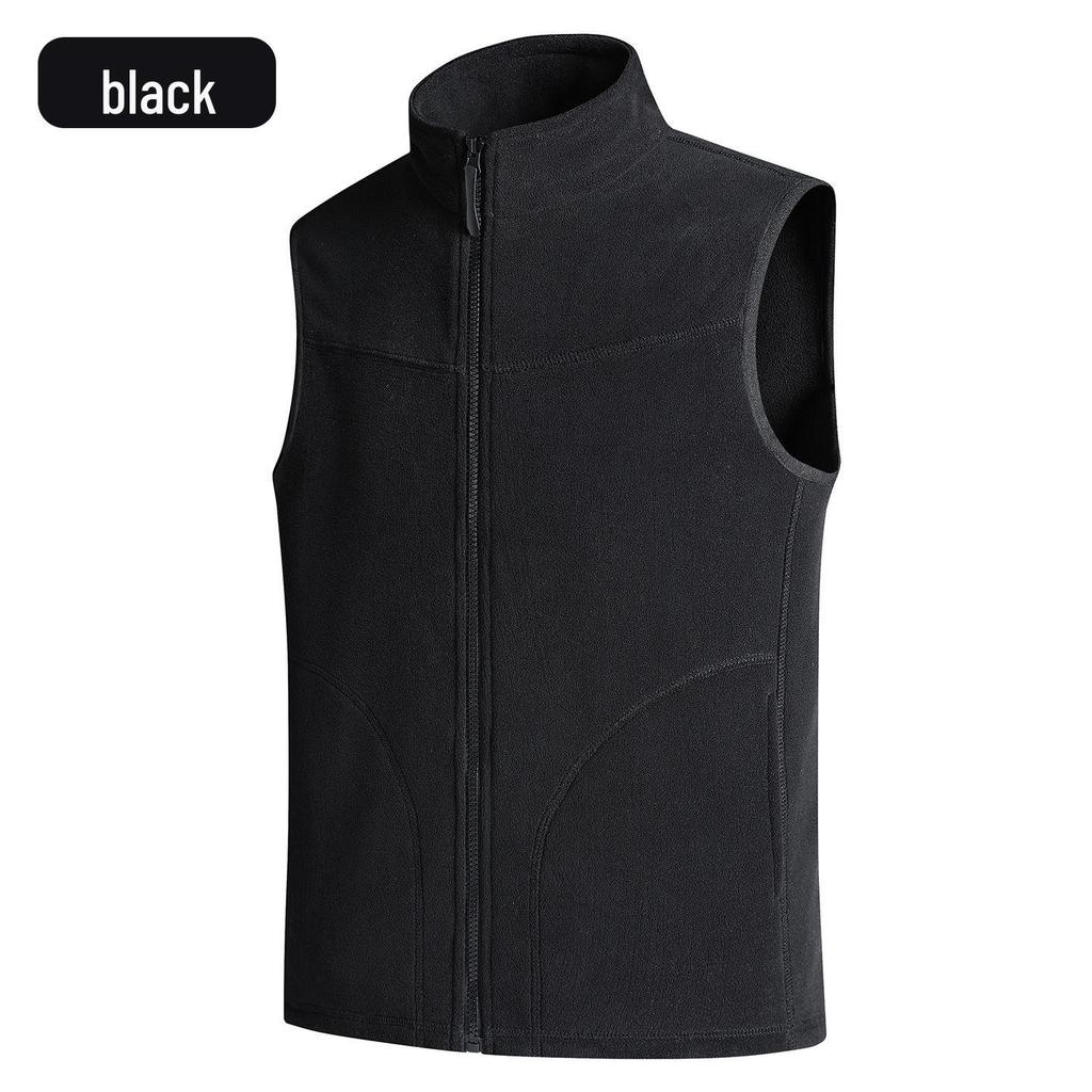 Autumn/Winter 2026 Unisex European Size Fleece Vest for Hiking and Fitness - Warm Sleeveless Jacket