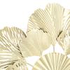 Nordic Luxury Wall Decoration Apricot Leaf Flower Mirror Wall Pendant Iron Art Porch Decoration