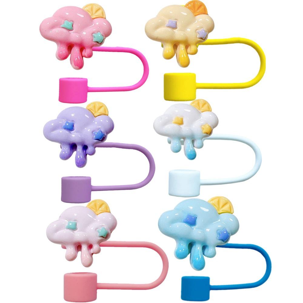 

Пилозахисний ковпачок для пиття багаторазового використання Аксесуари для чашок Соломинки Наконечники Кришка Нова силіконова пляшка з трубочкою Set 4