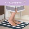 Lakurasu Wearable Towel Bath Long with Pile Fabric Tunic, Gray, Length, Slits,