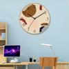 12 Inch 30cm New Chinese Style Imitation Wood Grain Bamboo Pattern Brushed Silent Clock Fashionable Living Room Personalized Creative Wall Clock