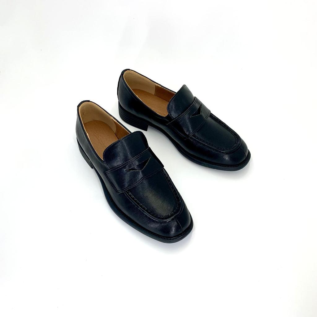 Grape Mom's Retro British College Style Chunky Heel Slip-On Loafers - Perfect for Autumn!