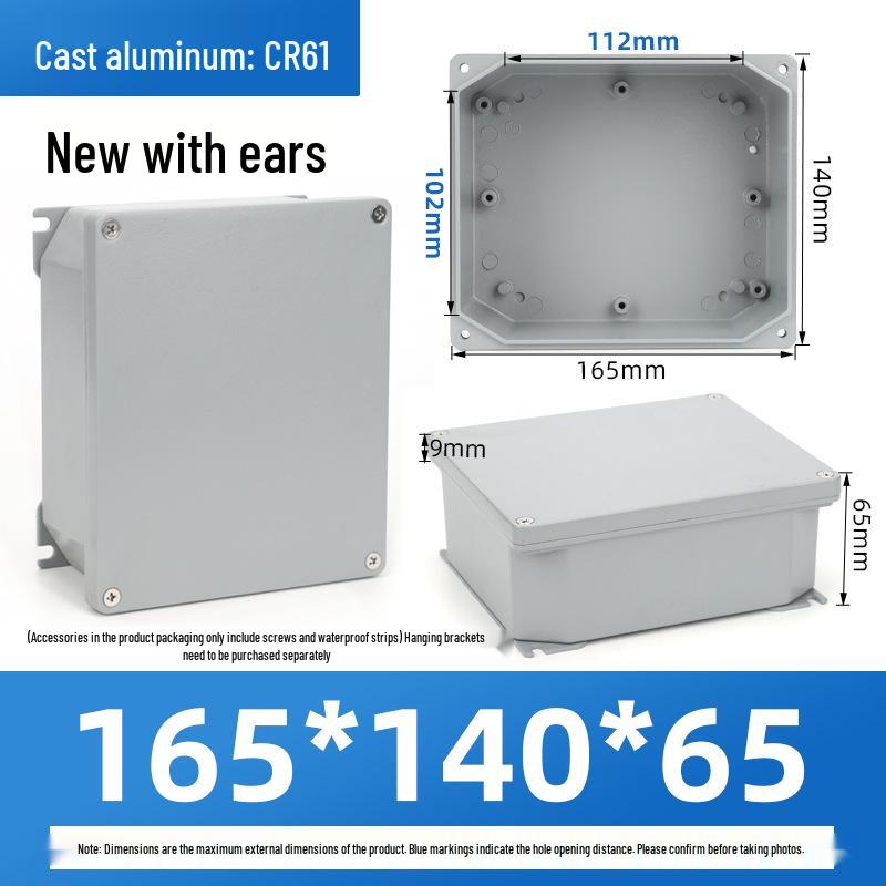 Outdoor Waterproof Die-Cast Aluminum Junction Box with Sealed Push Button Switch