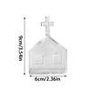 Nordic Style Houses Transparent Vases Container Bottle Plant Arrangement Glass Table Flower Pot Desktop Decor