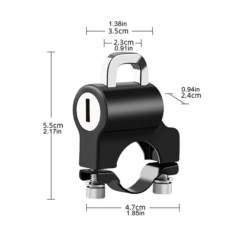 Motorcycle Neutral Helmet Lock Electric Vehicle Fixed Anti-theft Safety Artifact Battery Motorcycle Wire Rope Hat Lock Hook Lock