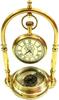 Clock Desk Vintage Table Top Antique Tabletop Brass Decorative Gift
