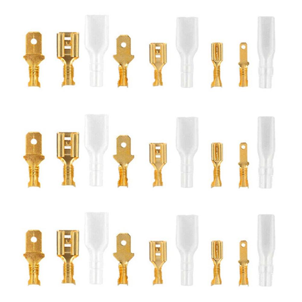 270PCS Electrical Crimp Terminal Connector Pliers Cold Press Electrical Wire Connector Male And Female Spade Connectors Kit