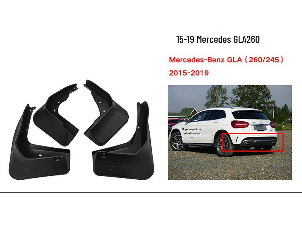 Parafanghi Mercedes-Benz GLA: Protezione per Pneumatici in Pelle per Modelli 180, 200, 220, 245, 260