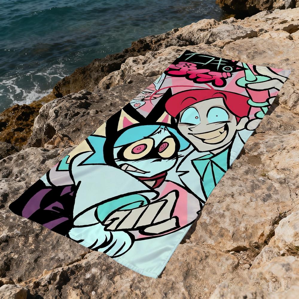 P-Psychocuties-s cute anime Towel Beach Quick Dry Soft Pool Towels Gift for Travel Gym Shower Camping sports