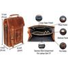 New Genuine Leather Messenger Bag Vintage Laptop Crossbody Bag Satchel Man Purse Shoulder Bag for Man Woman Office Bag