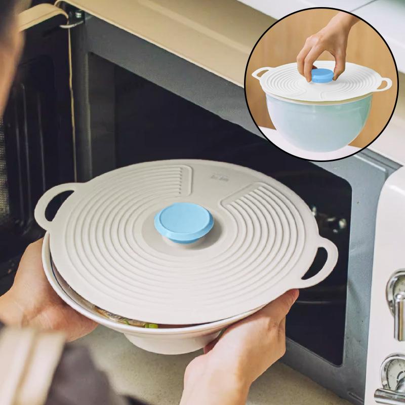 Silicone Fresh-Keeping Lid Anti-Spill Lid Dust-Proof And Leak-Proof Lid Kitchen Gadget Pot Lid Tableware Pot Lid Oil Cover Home