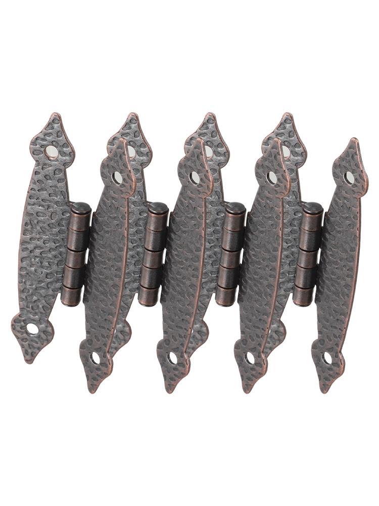 Decorative Antique Iron HShaped Hinges 4 Pack for Cabinets and Dressers