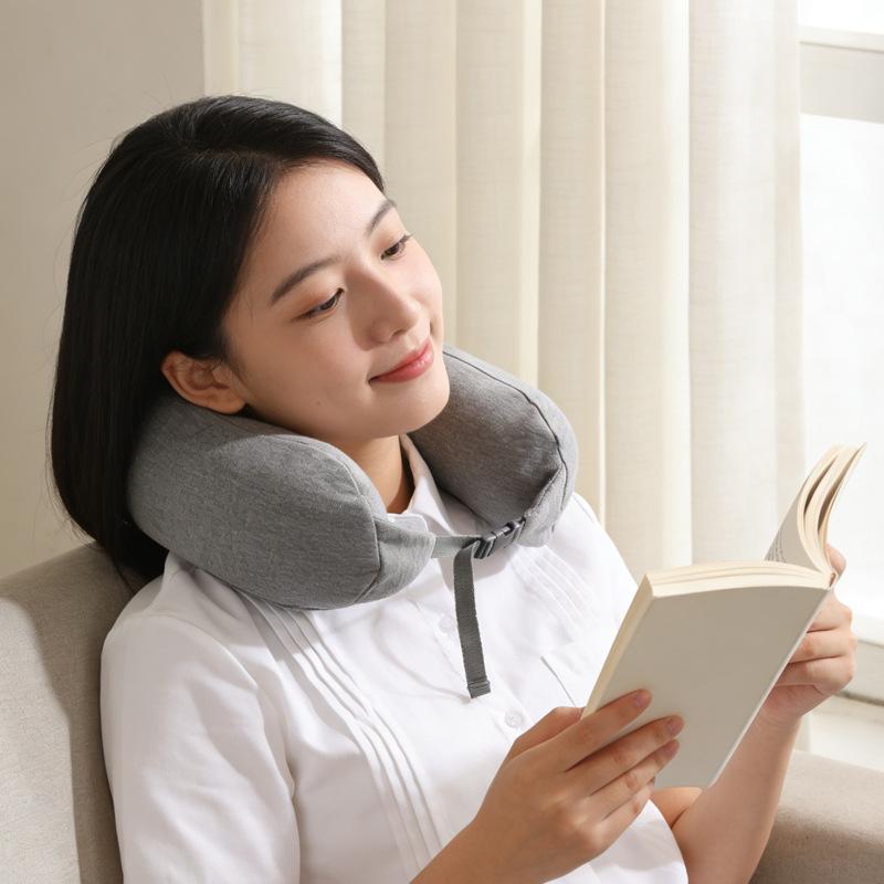 Multifunctional travel pillow U-shaped neck pillow Car plane pillow Unprinted U-shaped pillow