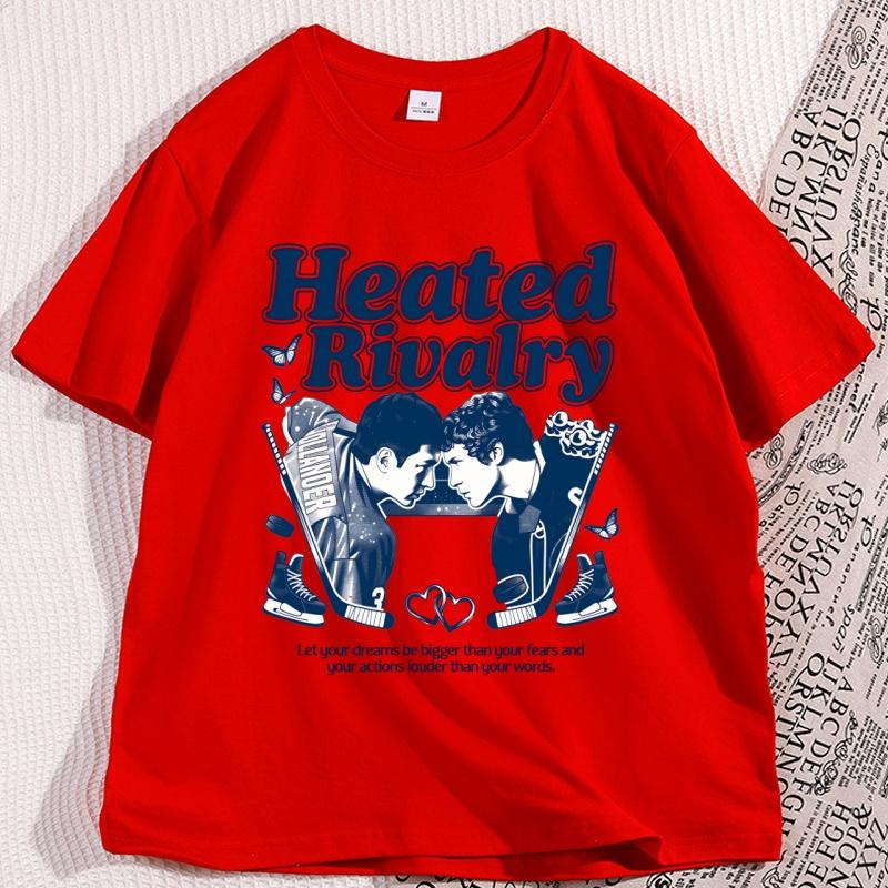 Heated Rivalry Ilya Rozanov T-Shirts Herren Reine Baumwolle Neuheit Oberteil Rundhals T-Shirts Kurzarm Kleidung Neuankunft T-Shirt Unisex