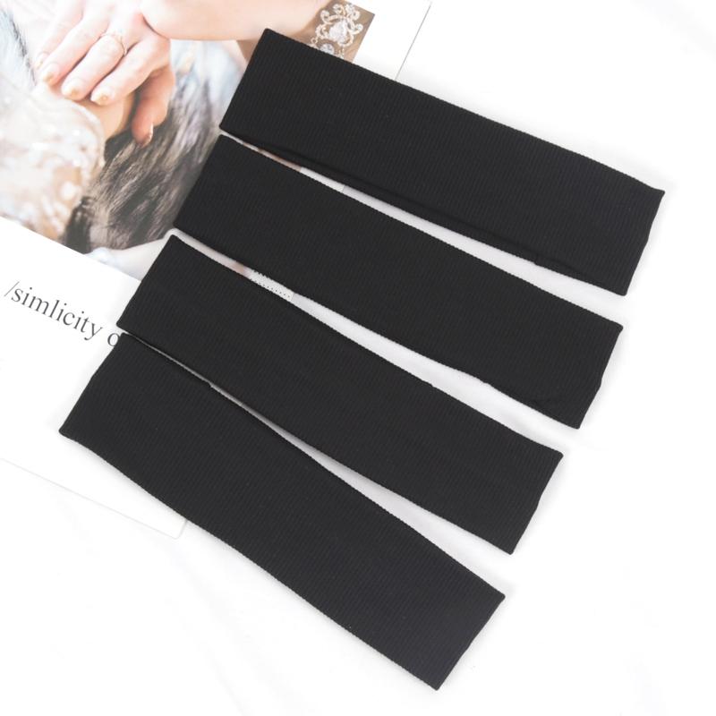 4PCS Solid Color Elastic Hairband Running Fitness Sport Headband Yoga Sweat-absorbing Headband Fashion Headband Hair Accessories