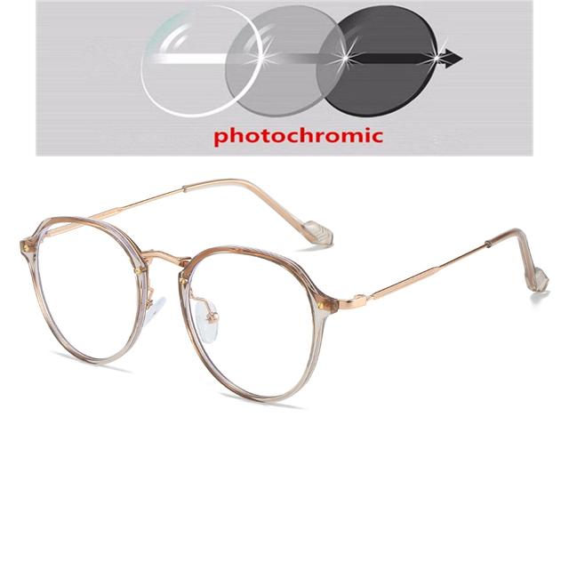 Women Men Polygon Optical Glasses With Prescription Fashion Uv400 Anti Blue Rays Shortsighted Eyewear Diopter 0 -0 .5 -1 .0 To -6