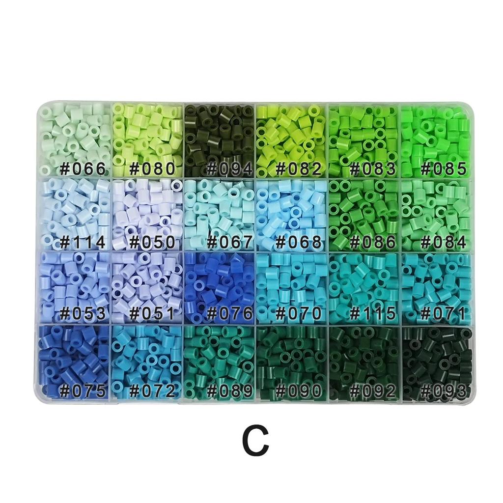 Non-Toxic 2400Pcs Pixel Art Toy Yantjouet 5Mm Iron Beads Puzzle 100Pcs/Slot Diy Hama Beads High Quality Children Gift