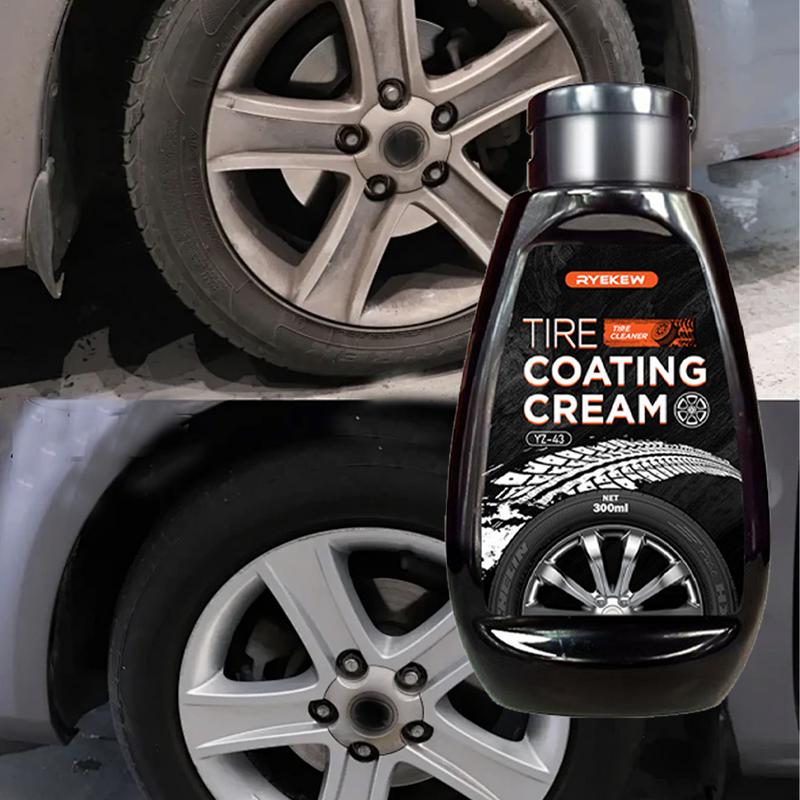 Tire Coating Wax Auto Tire Dressing 300ml Car Tire Maintenance Paste Tire Shine Wax For Tires Polishing Cleaning Coating