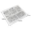 550-Piece Silver Safety Pin Set for Clothing and Household Use
