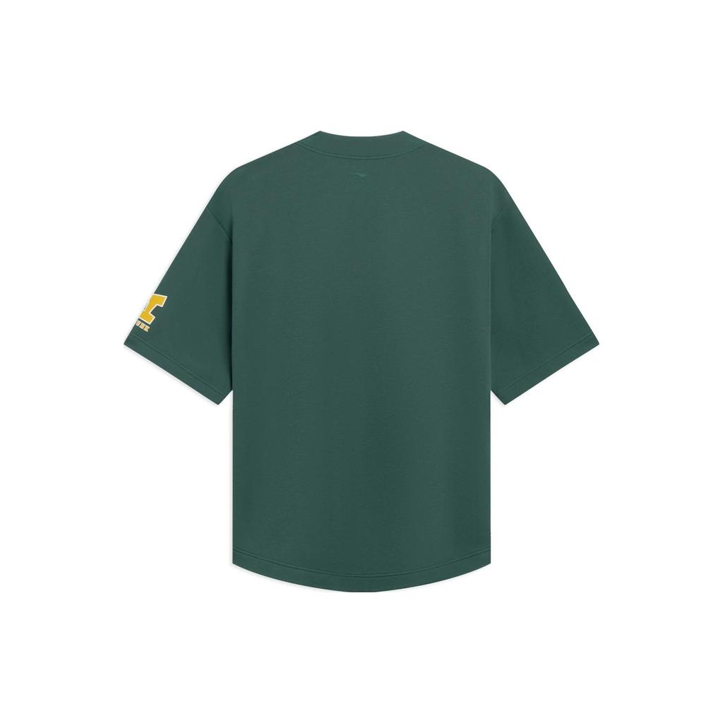 Li-Ning Sports Fashion Series Letter Print Loose Cardigan Hoodie Unisex Tops Turquoise AWDT547-2