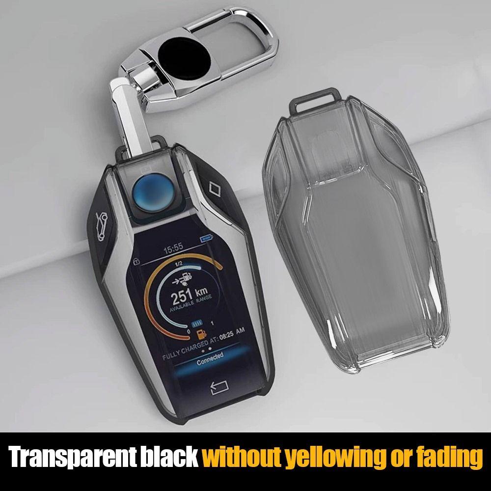 Transparente TPU Schlüsselhülle für BMW G05 X5 G30 G12 G11 G32 G31 5 7er Reihe I8 I12 I15 G01 X3 G02 G07 Smartes Zubehör