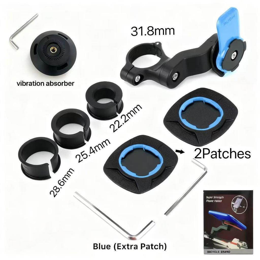 Detachable 360° Rotating Bike & Motorcycle Phone Mount for Easy Navigation