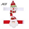 Window Drapery Tiebacks Christmas Santa Claus Curtain Tieback, 3D Plush Snowman Holders Holiday Ties Backs, Decorative Drape Holdbacks for Xmas Party