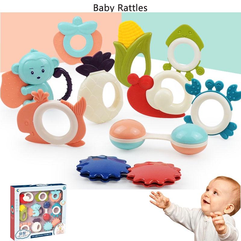 Baby Rattle Gift Set 10 Piece Bundle For Newborns