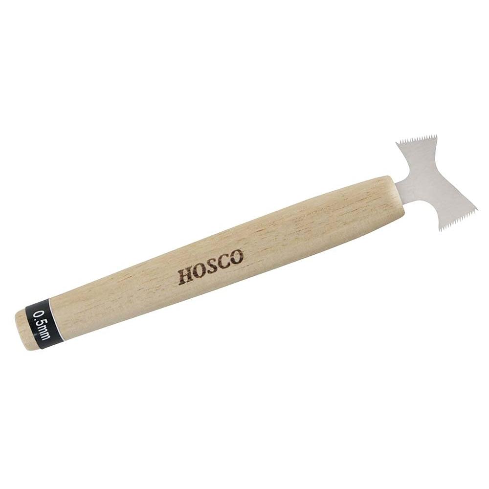 HOSCO Luthiers Dual-Edge Fret Slot Cleaning Saw 0.50mm Blade Thickness TL-H-SCSWD05 Precision Guitar Repair Tool