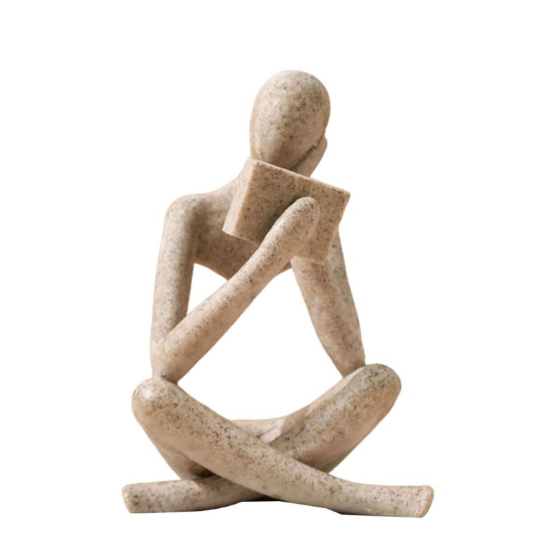 Creative Reader Creative Human Statue Sympathy Gift Christmas Gift  Human Figurines for Photo Studio