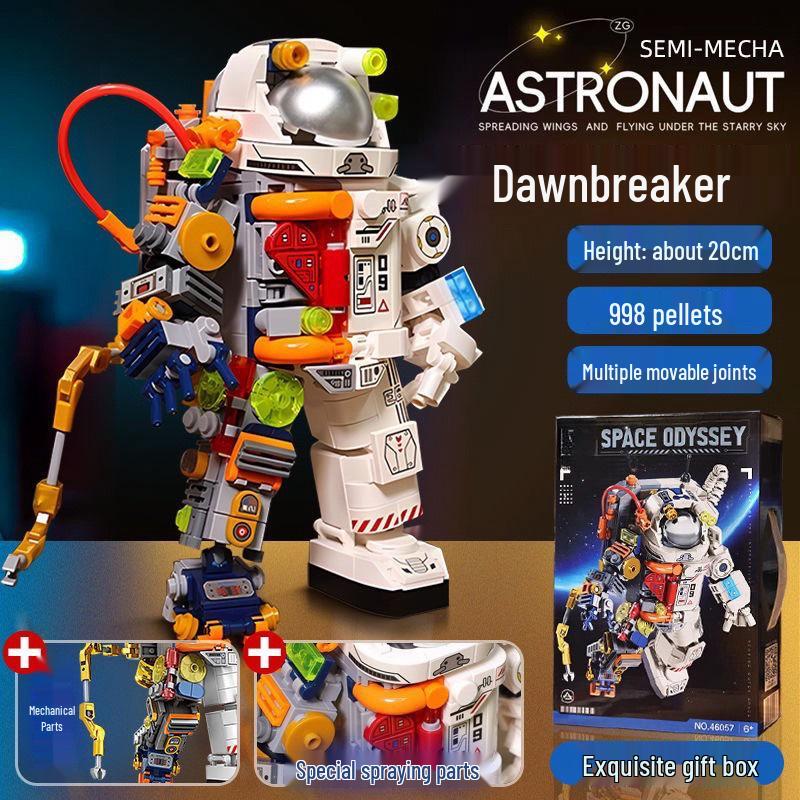 Military Mecha Aircraft Carrier & Space Rocket Building Blocks for Kids - Educational Assembly Toy