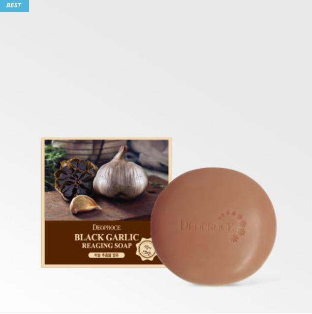 

Deoproce Black Garlic Re-Aging Soap 100g 1 ea