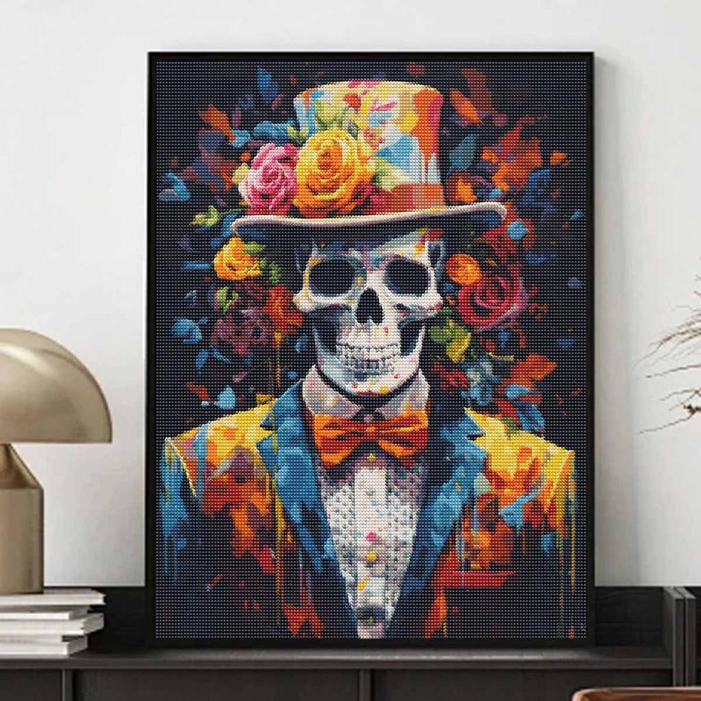 DIY Diamond Painting Canvas Colorful Floral Gentleman Design 5D Full Drill Art Creative Leisure Craft Home Decor For Wall Art Gift