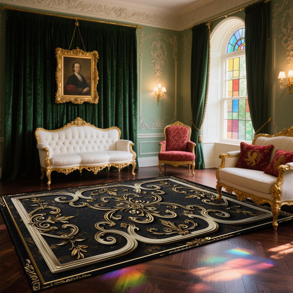 European Style Luxury Living Room Carpet Noble Decoration Large Area Bedroom Lounge Rugs Fluffy Soft Dining Room Floor Mat Tapis