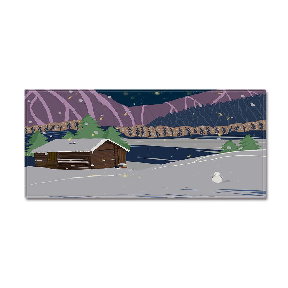 Christmas Kitchen Sand Carpet Doormat Long Floor Mat