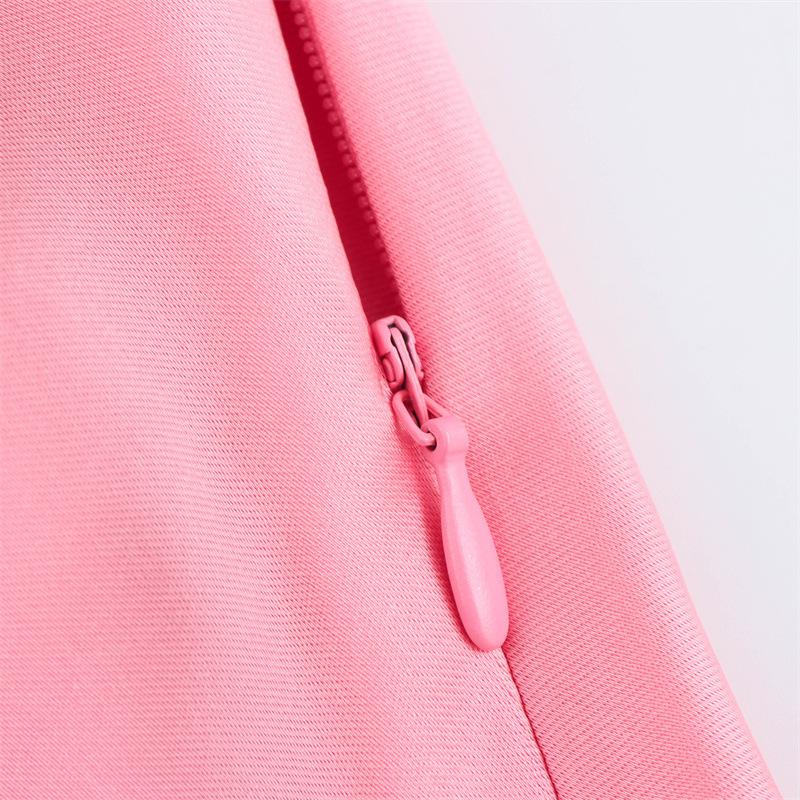 TAOP&ZA Women's Silk Satin Halter Dress, Elegant & Sexy Spring/Summer Style