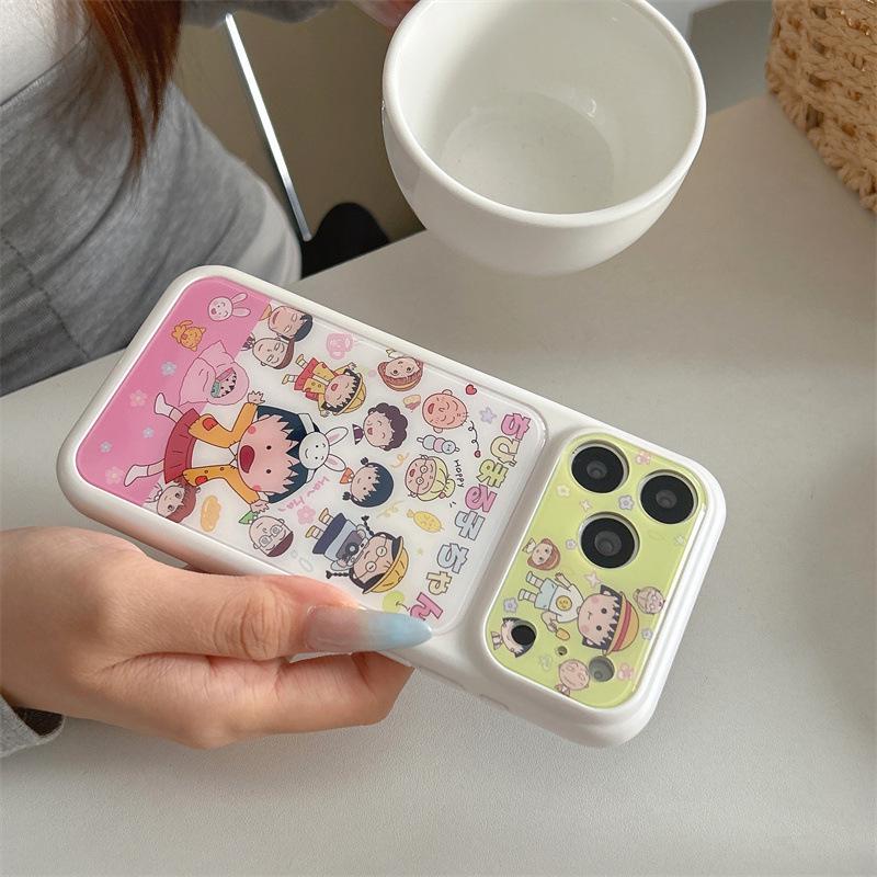 Chibi Maruko-chan & Shin-chan iPhone 17/16 Pro Max & 15 Pro Case for Women