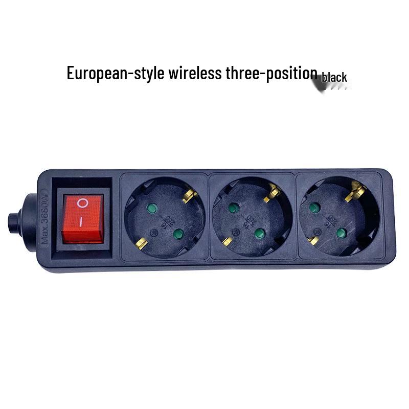 European/German-Style Wireless Power Socket with Korean Wired Plug Strip, CE Certified