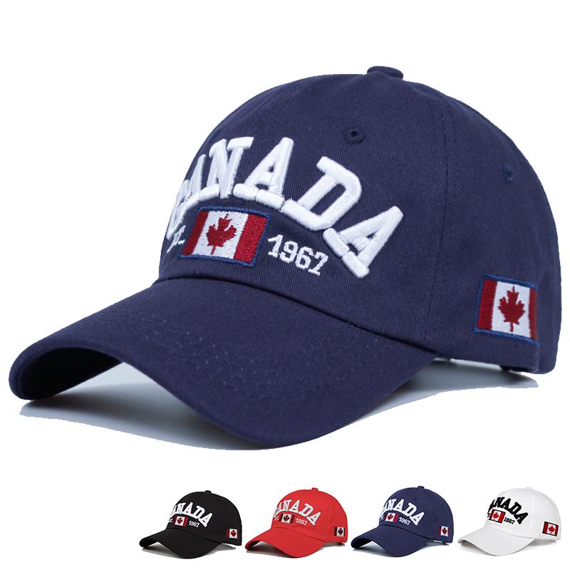 

высококачественная хлопковая бейсболка Gorras Canada Флаг Канады Шляпа Snapback Регулируемые бейсболки унисекс Фирменная шляпа Snapback