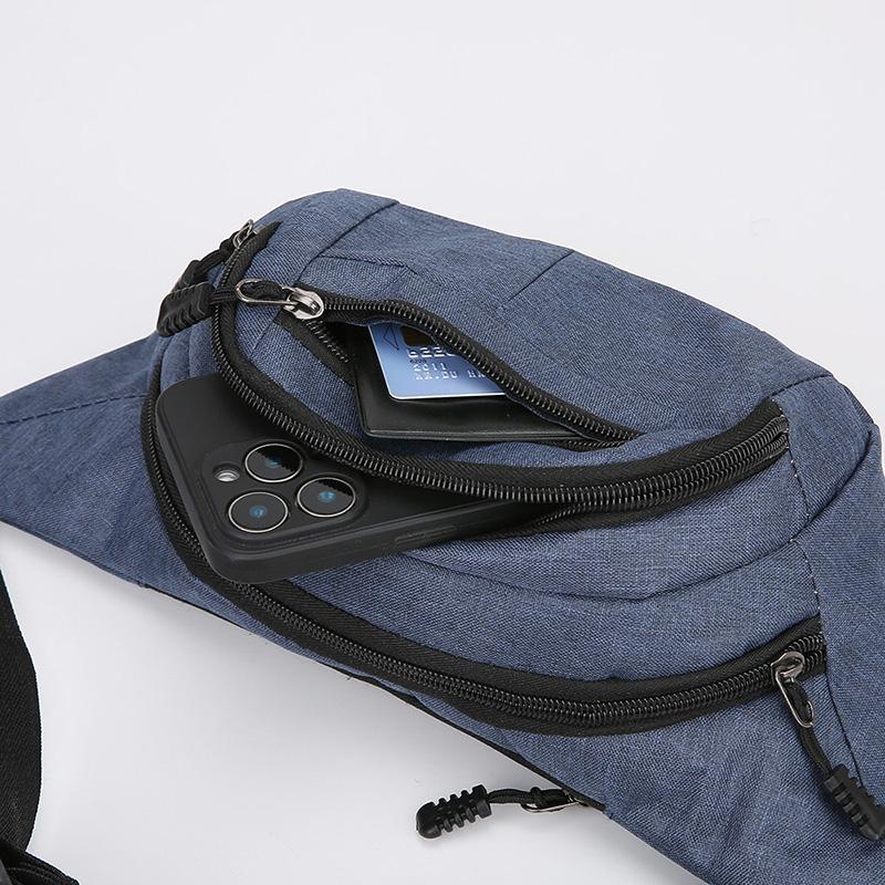 Marsupio da vita unisex Uomo Pacco da petto Impermeabile Borsa sportiva da esterno Pochette Borsa da vita Marsupio Crossbody Borsa a banana