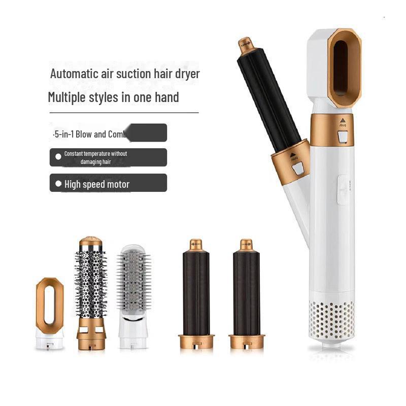 Multi-Function Hot Air Brush: Curling Iron & Hair Dryer Comb for Styling
