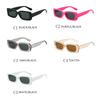 2Pack Fashion Black Square Sunglasses Men Rectangle Small Sun Glasses Male Retro Black Lens Driving Fishing  Uv400