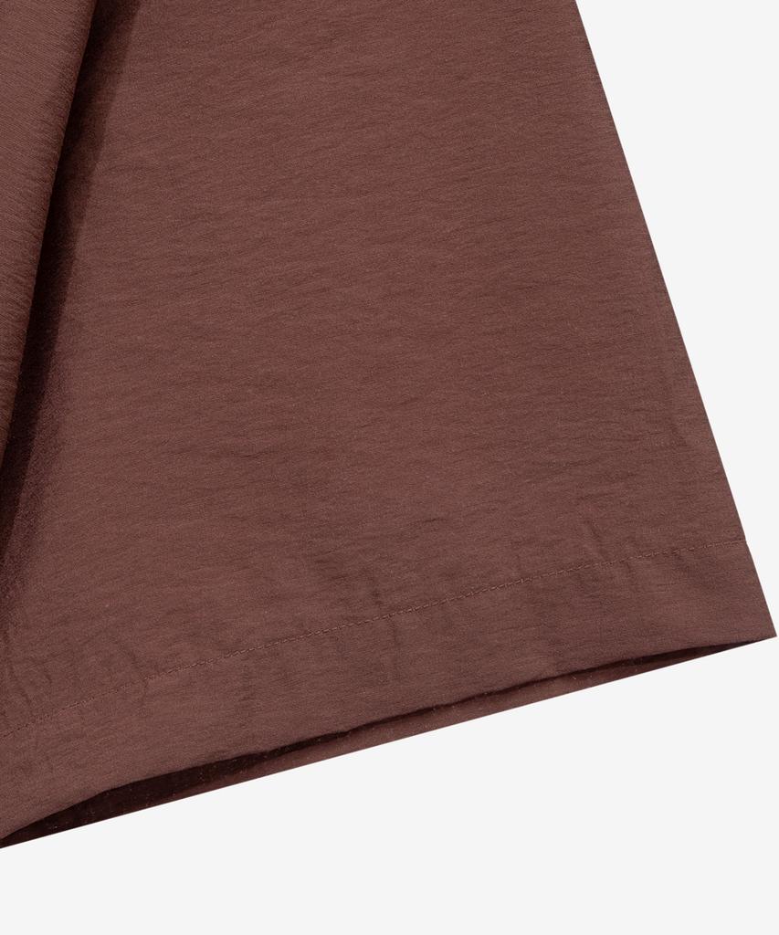 MINDBRIDGE [Couture] Pocket Oversized Brown Short Sleeve Shirt