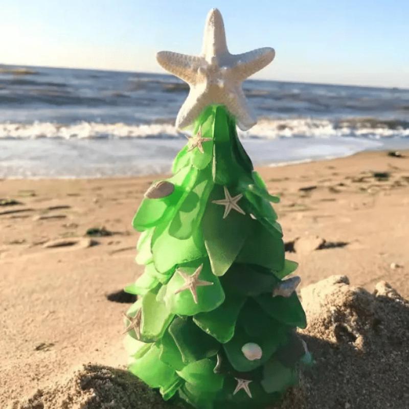 Stella marina albero di Natale finestra smeraldo albero di Natale resina ornamento regalo ornamento design arredamento per la casa