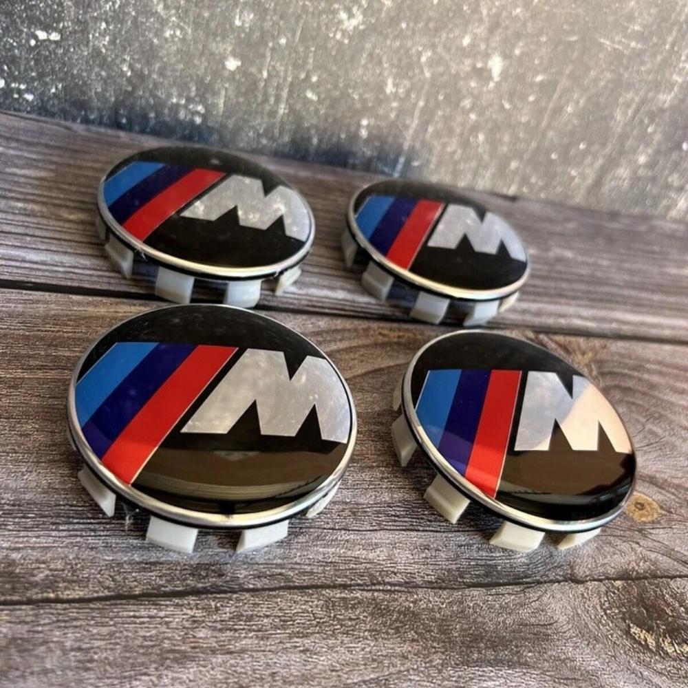 4PCS Applicable to BMW Group for M 68mm Wheel Center Hub Caps Logo Badge Emblem Rim Hubcaps Emblem M logo Sport