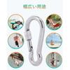 SEPWIK Carabiner, 316 Stainless Steel, Spring Hook, Multi-Function Spring Snap, Keychain