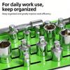 Strong Socket Holders With Sturdy Metal Construction For Organized Tool Storage And Workspaces Efficiency M4YD