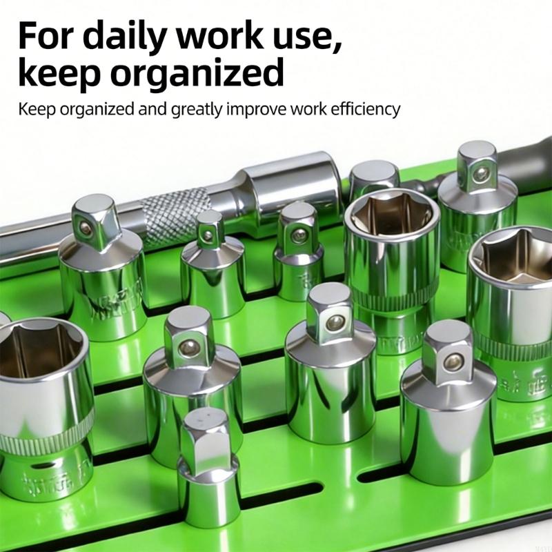 Strong Socket Holders With Sturdy Metal Construction For Organized Tool Storage And Workspaces Efficiency M4YD